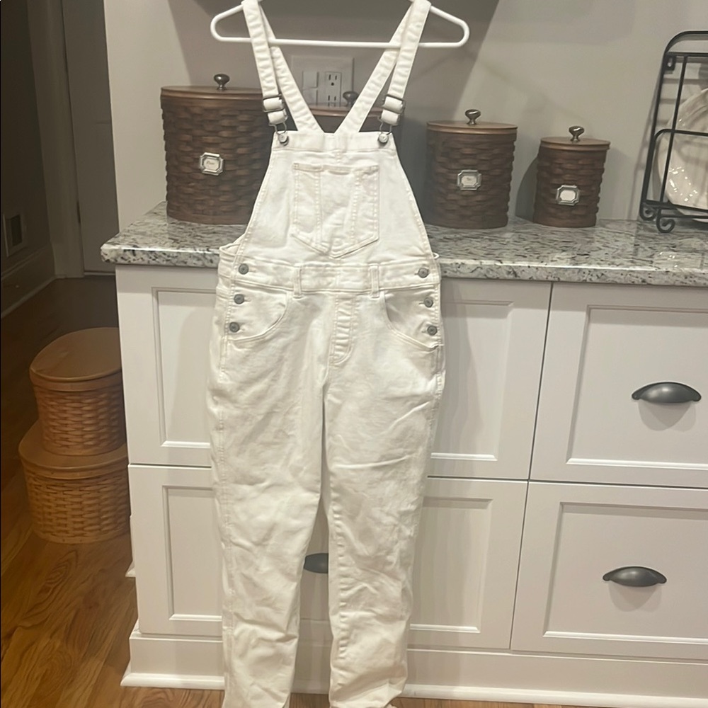 Old Navy White overalls Adjustable Straps